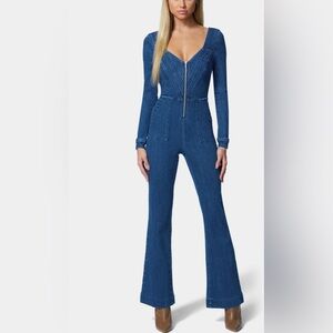 bebe Blue Denim Overalls